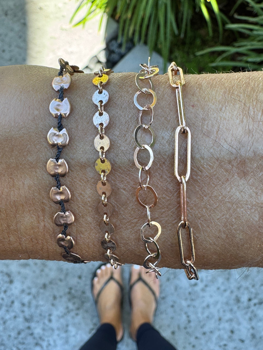 Small Chain Stack Rose Gold Chain Stack– Anje Designs Jewelry