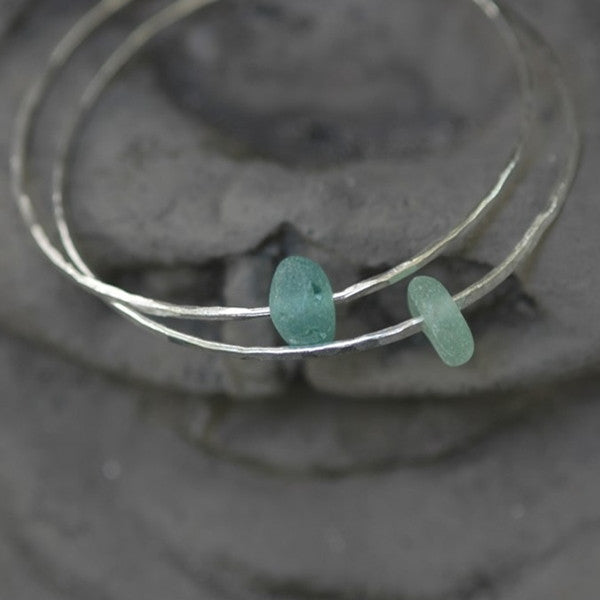 Bangle with Sea Glass