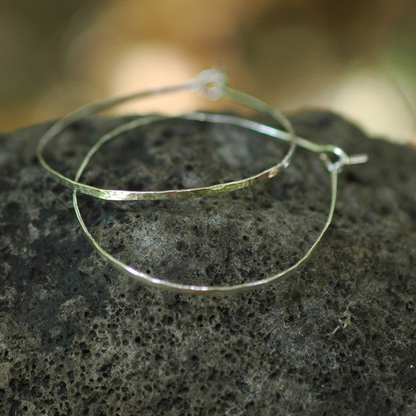 Simple Hammered Hoops