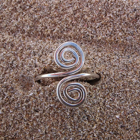 Sterling Silver Spiral Ring