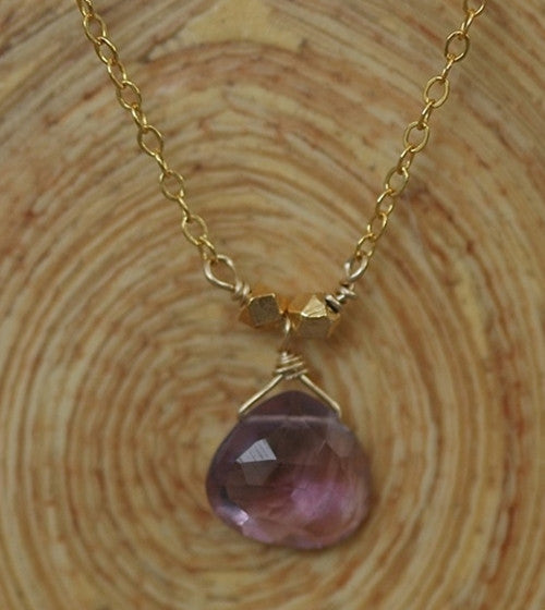 Solitaire Gemstone Necklace
